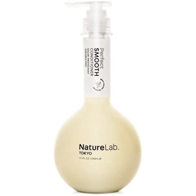 NatureLab. TOKYO PERFECT SMOOTH CONDITIONER: LIGHTWEIGHT MOISTURIZING CONDITIONER FOR SMOOTHER FRIZZ-FREE HAIR I 11.5 FL OZ / 340ML - Image 1